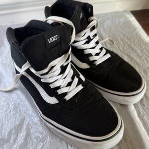 Vans Sk8-Hi Black & White High Top – Women’s 9.5